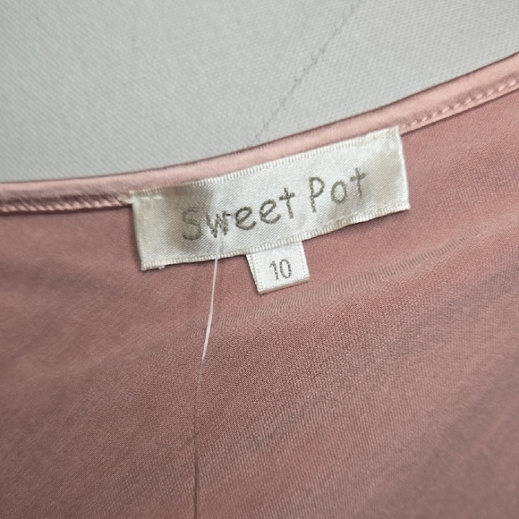 Elegant Satin Slip Dress - Rose Gold - Picture 7 of 8